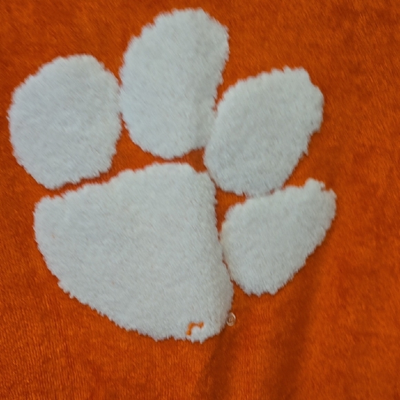Pressbox Orange and White Crew Neck Sweater with Paw Print NWOT - Picture 4 of 7